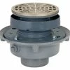 Cheapest 😀 Sioux Chief 2 in. No Hub Cast Iron Floor Drain Assembly with 5-1/2 in. Round Nickel Bronze Grate and Ring and Strainer 🔔 -Cheap Sioux Chief Store Query 1007