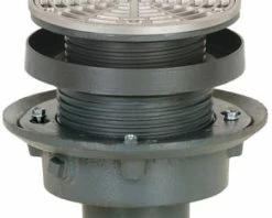 Discount ✔️ Sioux Chief FinishLine™ 2 in. No-Hub Adjustable Flashing Drain with Nickel Bronze Ring and Strainer and 6-1/2 in. Top in Stainless Steel 🔔