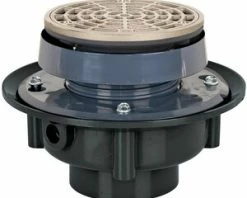 Budget 👏 Sioux Chief FinishLine™ 833 Series 2 in. Hub ABS Floor Drain Assembly with 5-1/2 in. Round Nickel Bronze Grate and Ring and Strainer 🔥