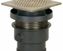 Coupon 🌟 Sioux Chief FinishLine™ 834 Series 3 in. Push Joint Ductile Iron Cleanout Assembly with 6-5/8 in. Square Nickel Bronze Ring and Cover 👍