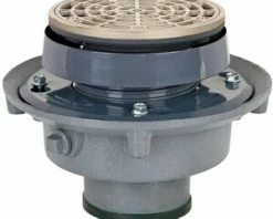 Outlet 🔥 Sioux Chief FinishLine™ 833 Series 3 in. Push Joint Cast Iron Floor Drain Assembly with 5-1/2 in. Round Nickel Bronze Grate and Ring and Strainer 😉