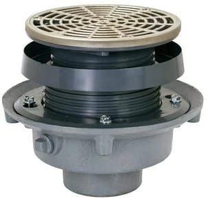 New 🥰 Sioux Chief 3 in. No Hub Cast Iron Floor Drain Assembly with 8-1/2 in. Round Nickel Bronze Grate 👏 3 New 🥰 Sioux Chief 3 in. No Hub Cast Iron Floor Drain Assembly with 8-1/2 in. Round Nickel Bronze Grate 👏