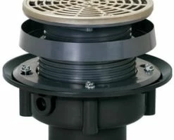 Hot Sale 👍 Sioux Chief FinishLine™ 3 in. ABS Adjustable Floor Drain with Nickel Ring & Strainer 🤩