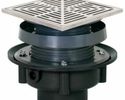 Best reviews of 🎉 Sioux Chief FinishLine™ 833 Series 3 in. Hub ABS Floor Drain Assembly with 6-1/2 in. Square 304 Stainless Steel Grate and Ring and Strainer ✔️
