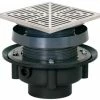 Best deal ⭐ Sioux Chief FinishLine™ 833 Series 4 in. Hub ABS Floor Drain Assembly with 6-1/2 in. Square 304 Stainless Steel Grate and Ring and Strainer ⭐