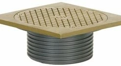 Wholesale ❤️ Sioux Chief Halo™ 834 Series 3 in. No Hub ABS Cleanout Fixture with 5-7/8 in. Square Nickel Bronze Ring and Cover 😉