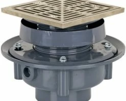 Coupon 👍 Sioux Chief FinishLine™ 833 Series 2 in. Hub PVC Floor Drain Assembly with 6-1/2 in. Square Nickel Bronze Grate and Ring and Strainer 😉