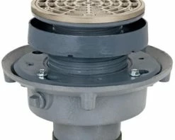 Deals ✨ Sioux Chief FinishLine™ 833 Series 3 in. Push Joint Cast Iron Floor Drain Assembly with 5-1/2 in. Round Nickel Bronze Grate ✨