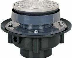 Best Pirce 🤩 Sioux Chief FinishLine™ 833 Series 3 in. Hub ABS Floor Drain Assembly with 5-1/2 in. Round 304 Stainless Steel Grate and Ring and Strainer 😉