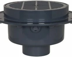 Flash Sale 😀 Sioux Chief 3 in. Hub PVC Floor Drain with 9 in. Round Grate ⌛