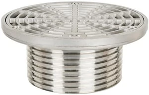 Brand new ⭐ Sioux Chief FinishLine™ 832 Series 4 in. No Hub Floor Drain Fixture with 6-1/2 in. Round 304 Stainless Steel Grate and Ring and Strainer ⌛ 3 Brand new ⭐ Sioux Chief FinishLine™ 832 Series 4 in. No Hub Floor Drain Fixture with 6-1/2 in. Round 304 Stainless Steel Grate and Ring and Strainer ⌛