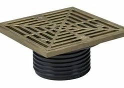 Brand new 🤩 Sioux Chief FinishLine™ 3 in. No Hub Floor Drain Fixture with 5-1/2 in. Nickel Bronze Grate and Ring and Strainer 🎁