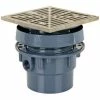 Brand new 👍 Sioux Chief 3 x 4 in. Hub PVC Floor Drain Assembly with Square Nickel Bronze Grate 😍 -Cheap Sioux Chief Store Query 1224