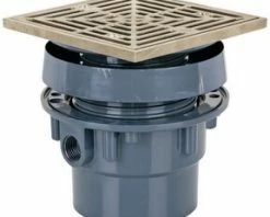 Brand new 👍 Sioux Chief 3 x 4 in. Hub PVC Floor Drain Assembly with Square Nickel Bronze Grate 😍