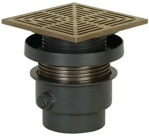 Flash Sale 😀 Sioux Chief FinishLine™ 832 Series 3 in. No Hub Ductile Iron Floor Drain Assembly with 7 in. Square Nickel Bronze Grate and Ring and Strainer 🔥 3 Flash Sale 😀 Sioux Chief FinishLine™ 832 Series 3 in. No Hub Ductile Iron Floor Drain Assembly with 7 in. Square Nickel Bronze Grate and Ring and Strainer 🔥