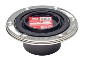 Buy 💯 Sioux Chief TKO™ Tko 3 x 4 Abs Closet Flange With Stainless Steel Ring ✔️ 3 Buy 💯 Sioux Chief TKO™ Tko 3 x 4 Abs Closet Flange With Stainless Steel Ring ✔️