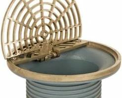 Brand new 🛒 Sioux Chief FinishLine™ 832 Series 4 in. No Hub Ductile Iron Floor Drain Fixture with 6-1/2 in. Round Nickel Bronze Grate and Ring and Strainer 🧨