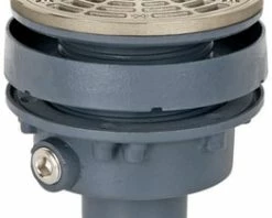 Brand new 🎉 Sioux Chief FinishLine™ 832 Series 2 in. No Hub Ductile Iron Floor Drain Assembly with 5-1/2 in. Round Nickel Bronze Grate and Ring and Strainer 🤩