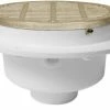 Hot Sale ✔️ Sioux Chief FatMax™ 4 in. Hub Schedule 40 PVC Round Floor Sink with Ductile Iron Ring and Strainer in White 😉