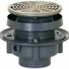 New ✨ Sioux Chief 2 in. Hub PVC Floor Drain Assembly with 5-1/2 in. Round Nickel Bronze Grate and Ring and Strainer ✨ -Cheap Sioux Chief Store Query 1325