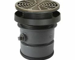 Deals 🌟 Sioux Chief FinishLine™ 832 Series 4 in. Push Joint Ductile Iron Floor Drain Assembly with 6-1/2 in. Round Nickel Bronze Grate and Ring and Strainer 🧨