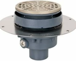 Cheapest 🎁 Sioux Chief Halo™ 2 in. No Hub Cast Iron Nickel Bronze Floor Drain 🔥