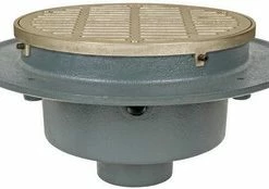 Promo 👏 Sioux Chief FatMax™ 2 in. No Hub Cast Iron Floor Drain with 9-1/4 in. Round Nickel Bronze Grate 🛒
