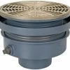 Brand new 🎉 Sioux Chief FinishLine™ 832 Series 4 in. No Hub Ductile Iron Floor Drain Assembly with 9 in. Round Nickel Bronze Grate and Ring and Strainer 👏 -Cheap Sioux Chief Store Query 1421