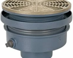 Brand new 🎉 Sioux Chief FinishLine™ 832 Series 4 in. No Hub Ductile Iron Floor Drain Assembly with 9 in. Round Nickel Bronze Grate and Ring and Strainer 👏