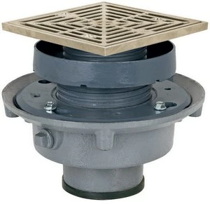 Best Sale 🎁 Sioux Chief FinishLine™ 833 Series 3 in. Push Joint Cast Iron Floor Drain Assembly with 5-7/8 in. Square Nickel Bronze Grate and Ring and Strainer 👏 3 Best Sale 🎁 Sioux Chief FinishLine™ 833 Series 3 in. Push Joint Cast Iron Floor Drain Assembly with 5-7/8 in. Square Nickel Bronze Grate and Ring and Strainer 👏