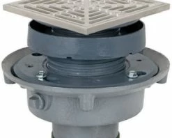 Cheap 🛒 Sioux Chief FinishLine™ 833 Series 3 in. Push Joint Cast Iron Floor Drain Assembly with 5-7/8 in. Square 304 Stainless Steel Grate and Ring and Strainer 🛒