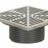 Deals ✨ Sioux Chief FinishLine™ 4 in. No Hub Ductile Iron Floor Drain Fixture with 7 in. Square 304 Stainless Steel Grate and Ring and Strainer 🤩 -Cheap Sioux Chief Store Query 1481