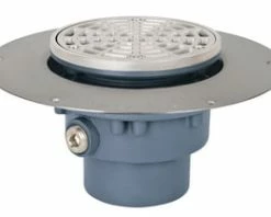 Coupon ✔️ Sioux Chief Halo™ 3 in. No Hub Ductile Iron Floor Drain with 5-1/2 in. Round Stainless Steel Ring and Strainer 🤩