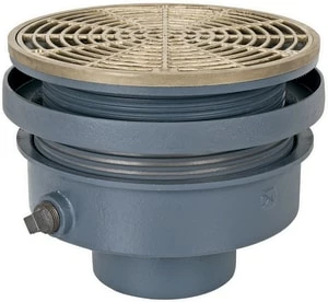 Best deal ❤️ Sioux Chief 4 in. No Hub Ductile Iron Floor Drain Assembly with 9 in. Round Nickel Bronze Grate and Ring and Strainer 🥰 3 Best deal ❤️ Sioux Chief 4 in. No Hub Ductile Iron Floor Drain Assembly with 9 in. Round Nickel Bronze Grate and Ring and Strainer 🥰