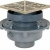 Deals 👍 Sioux Chief FinishLine™ 2 in. No Hub Cast Iron Floor Drain Assembly with Square Nickel Bronze Grate and Ring and Strainer 🔥 -Cheap Sioux Chief Store Query 357