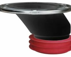 Cheapest 👍 Sioux Chief 7 x 4-1/4 in. ABS and 430L Stainless Steel Offset Flange with 4 in. Gasket in Black 💯