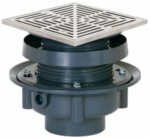 Cheap 🔥 Sioux Chief FinishLine™ 833 Series 3 in. Hub PVC Floor Drain Assembly with 6-1/2 in. Square 304 Stainless Steel Grate and Ring and Strainer 👍 3 Cheap 🔥 Sioux Chief FinishLine™ 833 Series 3 in. Hub PVC Floor Drain Assembly with 6-1/2 in. Square 304 Stainless Steel Grate and Ring and Strainer 👍