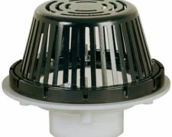 Best Pirce ❤️ Sioux Chief 3 in. PVC Roof Drain SCH40 Epoxy- 🧥 Coated Aluminum Dome Strainer 🌟