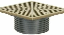 Flash Sale 😍 Sioux Chief FinishLine™ 4 in. No Hub Ductile Iron Nickel Bronze Floor Drain 😍
