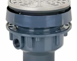 Wholesale 💯 Sioux Chief FinishLine™ 2 - 3 in. Adjustable Floor Drain with 304 Stainless Steel and PVC Round Ring and Strainer and 5-1/2 in. Top 👏