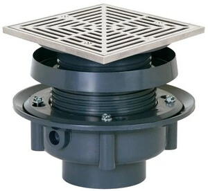 Best Sale ⭐ Sioux Chief FinishLine™ 833 Series 4 in. Hub PVC Floor Drain Assembly with 6-1/2 in. Square 304 Stainless Steel Grate and Ring and Strainer 🎉 3 Best Sale ⭐ Sioux Chief FinishLine™ 833 Series 4 in. Hub PVC Floor Drain Assembly with 6-1/2 in. Square 304 Stainless Steel Grate and Ring and Strainer 🎉