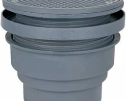 New ✔️ Sioux Chief FinishLine™ 834 Series 6 in. No Hub Ductile Iron Cleanout Assembly with 9 in. Round Ring and Cover 😀