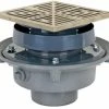 Flash Sale ❤️ Sioux Chief FinishLine™ 833 Series 3 in. No Hub Cast Iron Floor Drain Assembly with 5-7/8 in. Square Nickel Bronze Grate and Ring and Strainer 😀 -Cheap Sioux Chief Store Query 736