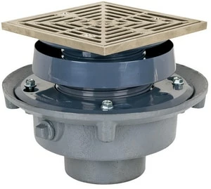 Flash Sale ❤️ Sioux Chief FinishLine™ 833 Series 3 in. No Hub Cast Iron Floor Drain Assembly with 5-7/8 in. Square Nickel Bronze Grate and Ring and Strainer 😀 3 Flash Sale ❤️ Sioux Chief FinishLine™ 833 Series 3 in. No Hub Cast Iron Floor Drain Assembly with 5-7/8 in. Square Nickel Bronze Grate and Ring and Strainer 😀