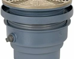 Deals ✔️ Sioux Chief 6 in. No Hub Ductile Iron Floor Drain Assembly with 9 in. Round Nickel Bronze Grate and Ring and Strainer 👍