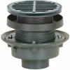 Budget ⌛ Sioux Chief 3 in. No Hub Cast Iron Floor Drain Assembly with 6-1/2 in. Round Ductile Iron Grate and Ring and Strainer 👏 -Cheap Sioux Chief Store Query 756