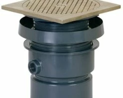 Cheapest 🛒 Sioux Chief FinishLine™ 834 Series 4 in. Hub PVC Cleanout Assembly with 6-5/8 in. Square Nickel Bronze Ring and Strainer 😉