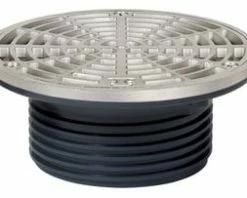 Hot Sale 🧨 Sioux Chief FinishLine™ 832 Series 4 in. Hub ABS Floor Drain Fixture with 6-1/2 in. Round 304 Stainless Steel Grate and Ring and Strainer 🥰