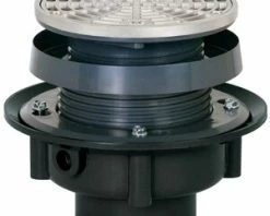 Budget 🎉 Sioux Chief FinishLine™ 833 Series 2 in. Hub ABS Floor Drain Assembly with 5-1/2 in. Round 304 Stainless Steel Grate and Ring and Strainer 🔔