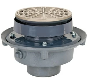 Brand new 🌟 Sioux Chief FinishLine™ 833 Series 3 in. No Hub Cast Iron Floor Drain Assembly with 5-1/2 in. Round Nickel Bronze Grate and Ring and Strainer 😍 3 Brand new 🌟 Sioux Chief FinishLine™ 833 Series 3 in. No Hub Cast Iron Floor Drain Assembly with 5-1/2 in. Round Nickel Bronze Grate and Ring and Strainer 😍